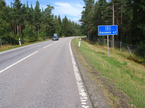 We're heading toward &Ouml;rebro.